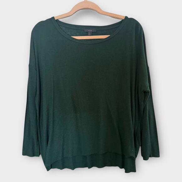 COS dark green lightweight oversized wool blend sweater, small - Picture 1 of 5